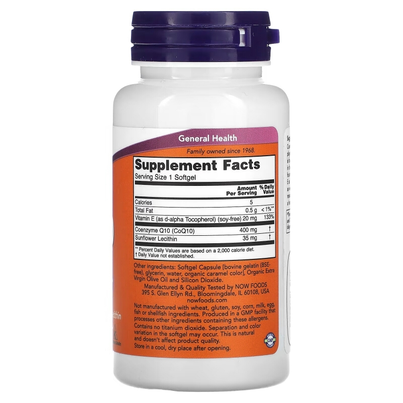 NOW Foods, CoQ10 , 400 mg , 30 Softgels