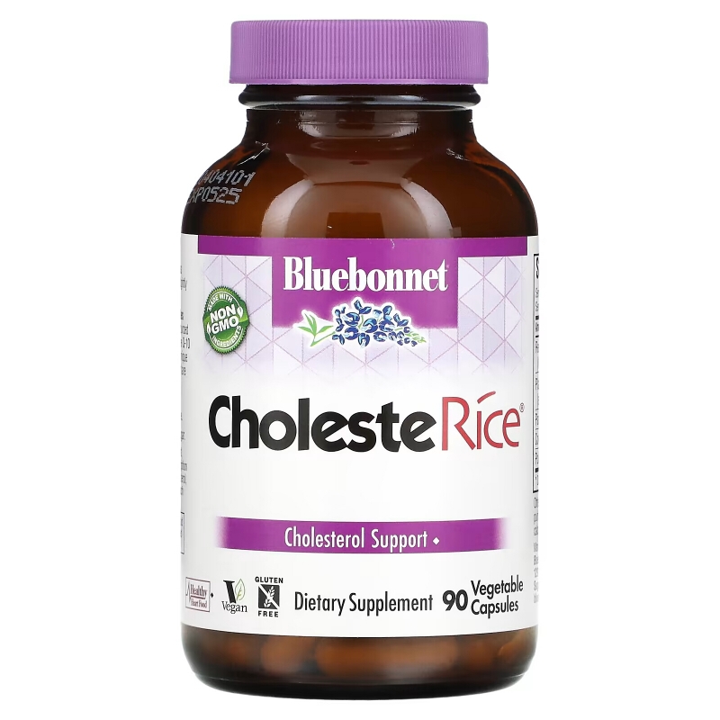 Bluebonnet Nutrition, CholesteRice, 90 капсул в растительной оболочке