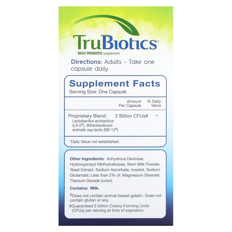 TruBiotics, Digestive + Immune Health, 30 Vegetarian Capsules