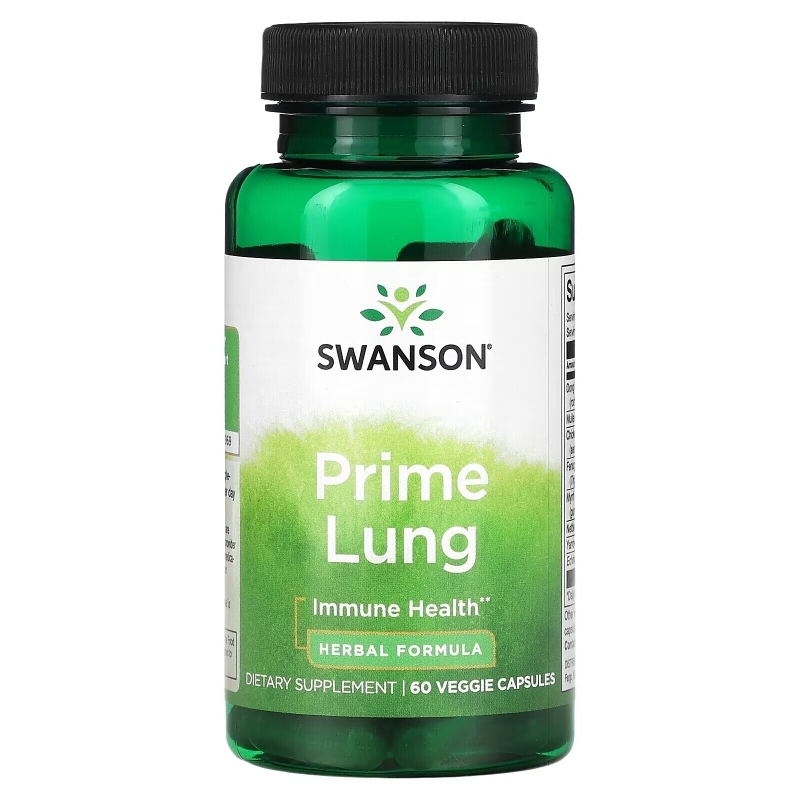 Swanson, Prime Lung, 60 Veggie Capsules
